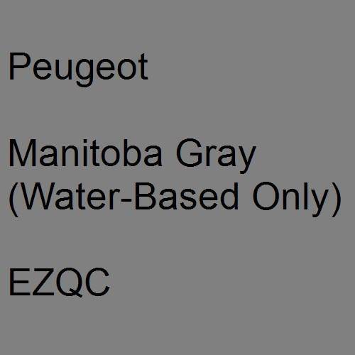 Peugeot, Manitoba Gray (Water-Based Only), EZQC.